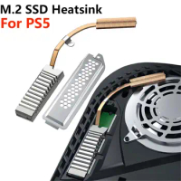 For PS5 SSD Heatsink M.2 NVMe 2280 Heat Sink Extended Copper Pipe SSD Cooler Radiator with Thermal P