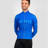 Winter Knights Of Suburbia Cycling Warm Jackets Thermal Fleece Long Sleeve Jersey Roadbike MTB Shirts Windproof Ciclismo Maillot