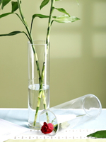 【滿299出貨】水培植物玻璃瓶透明直筒圓柱花瓶簡約綠蘿富貴竹落地水養干花桌面