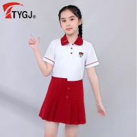 TTYGJ高爾夫短袖套裝 小學生夏裝班服學院風夏季畢業照服裝
