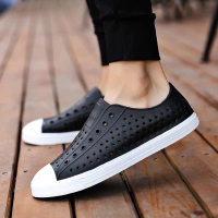Giày sneaker nhựa nam đi mưa siêu nhẹ siêu mềm nhiều lỗ thoáng khí siêu mát siêu êm chống nước - G
