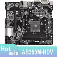 AB350M-HDV Motherboard Socket AM4 DDR4 B350M B350 Original Desktop Mainboard SATA III Used Mainboard