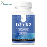 NATURE GLOW,D3 +K2, Rasa Cherry, 120 Tablet Kunyah