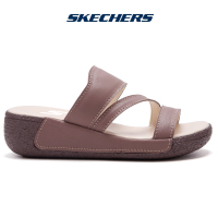 Skechersสเก็ตเชอร์ส รองเท้า ผู้หญิง Sandals Cali Shoes รองเท้าแตะหนังผู้หญิง Women ส้นเตารีดขนาดเล็ก สเก็ตเชอร์ส รองเท้าแตะ ผู้หญิง Max Cushioning San On-The-GO Sandal Shoes