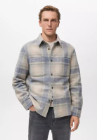 MANGO Man Check Flannel Jacket