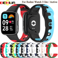 BEHUA WatchBand Strap For Redmi Watch 3 SmartWatch Band Silicone WristBand Bracelet For Redmi 3 Lite Straps Accessories Belt