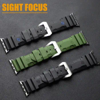 Rubber Sport Watch Band For Apple Watch Panerai Submersible Strap Ultra 8 SE 7 49MM 45MM 41MM 44MM 40MM iWatch 6 5 4 3 42MM 38MM
