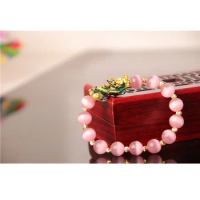 Feng Shui Lucky Pixiu Bracelet/ Crystal Bracelets Cat Eye Stone
