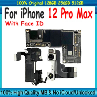 Original Logic Board For iPhone 12 Pro Max Motherboard 128GB/256GB/512GB Unlocked MainBoard for iphone 12 Pro max Full Chips