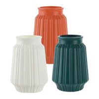 4.84 Inch Simple Modern Flower Vase White Ceramic Chinese Style Designed Flower Vase Unique Pottery Vases For Artificial Flowers