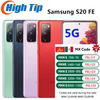 Samsung Galaxy Original S20 FE S20FE 5G G781U1 G781V 128GB Snapdragon 865 6.5" 32MP&amp;8MP&amp;Dual 12MP Cell Phone Fingerprint NFC