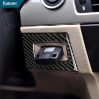 Carbon Fiber Keyhole Stickers Frame Trim Car Interior Decorative Accessories For BMW 3 Series E90 E92 E93 2005-2012