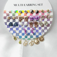Jisiahee พร้อมส่งจากไทย! เซตต่างหู 16 คู่ MULTI EARING SET คุ้มมาก¡ แนะนำวันนี้