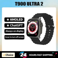 2024 T900 Ultra 2 Smart Watch Men 49mm Series 8 2.3 "AMOLED Screen NFC Compass Waterproof For Apple Watch IWO Ultra 8 Smartwatch