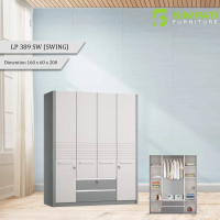 Lemari Pakaian 4 Pintu Swing Siantano LP 389 SW