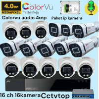 PAKET IP KAMERA EDGE INTERLUC 16 CH 5MP COLORVU+AUDIO BISA REKAM SUARA GARANSI RESMI