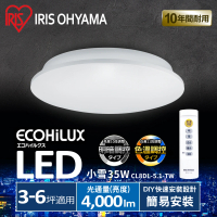 IRIS OHYAMA 愛麗思歐雅瑪 日本IRIS 3-6坪 LED 遙控 調光調色 吸頂燈 天花板燈(小雪CL8DL-5.1)