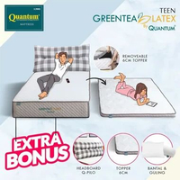 Quantum Greentea Latex Teen Q-Pilo - Kasur Springbed Spring Bed 120 x 200