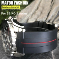 22mm 24mm 21mm 23mm Rubber Watch Strap for SEIKO 5 SKX Citizen Longines HUAWEI Rolex DEEPSEA Silicone Waterproof sport Watchband