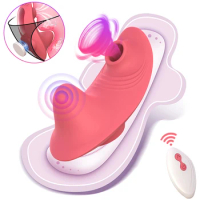 Powerful Sucking Vibrator Wearable Sex Toys for Women Panties Magnetic G-Spot Clitoris Sucker Vibrating Nipple Vibrators Sextoy