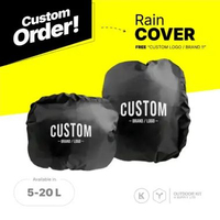 OUTKIT.CO - CUSTOM ORDER Rain Cover Ransel / Tas Motor / Tas Touring / Side Bag ( Kapasitas. 5-40L )