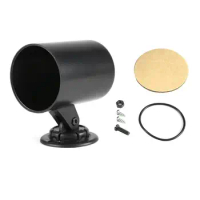 Car Plastic Black 2 52mm Single Gauge Holder Pod Cup Mount Kit