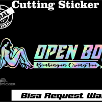 Terbaru !! Cutting sticker Open BO , Stiker Open BO, stiker kata kata keren