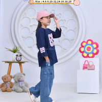 SETELAN ANAK PEREMPUAN ZIELA KIDS/SETELAN ANAK PEREMPUAN CELANA JEANS KARGO