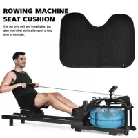 Rowing Machine Seat Cushion for Concept 2Rowing Machine Recumbent Stationary Bike with Custom Memory Foam Washable Cover &amp; A4Y6