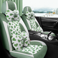 Winter Plush Car Seat Covers For Mitsubishi L200 Subaru Legacy Alfa Romeo Stelvio Mercedes W205 BMW X3 E83 F11 Accessories