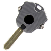 Motorcycle Key Case Cover Shell for HONDA CBR650R CB650R CB650F CBR650F 2014-2020 CB500X CB500F Key Embryo, Titanium