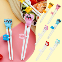 Children's Learning Chopsticks Cartoon Eating Training Learning Chopstick Non-slip Tableware O1P8