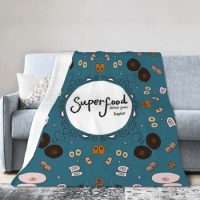 Breastfeeding Is Superfood Blankets Soft Warm Flannel Throw Blanket Plush for Bed Living room Picnic Travel Home Sofa