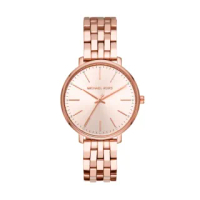 【Michael Kors】時刻閃耀玫瑰金鍊帶女錶實體同步服務 禮物 手錶(MK3897)