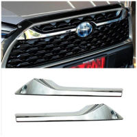 Grille Grill Mesh Stripes Front Bottom Bumper Fog Lights Cover For Toyota Corolla Cross XG10 2021 2022 2023 Exterior Accessories