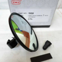 "Kaca Spion Bundar Bulat/ Wide Angle Mirror Ukuran 5""/6""/7"" merk EMGI + Bonus Bubble Wrap"