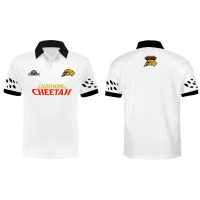 Áo Thun Có Ve Áo, Phong Cách Mùa Hè, Dành Cho Nam Và Nữ, Có Cổ Cheetah Tia Chớp, Jersey, GMMTV STARL