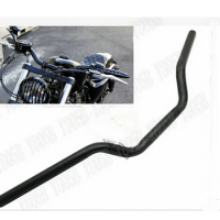 Black Motorcycle 1" 25mm Drag Handlebar Bars For Honda Shadow Spirit Sabre Aero ACE Steed VLX 400 600 1100 DLX VTX1300 1800