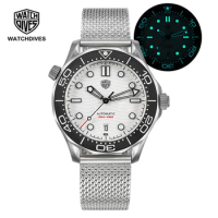 Watchdives NTTD Titanium Watch NH35 Automatic C3 Super Luminous Domed Sapphire Crystal 100m Waterproof Retro Luxury Wristwatch