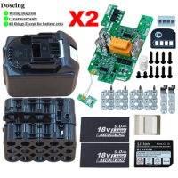 Doscing BL1890 Li-ion Battery Case Discharging/Charging Protection Circuit Board for Makita 18V BL1860 BL1830 BL1850 Battery