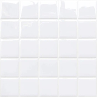 One House Premium Peel and Stick Tiles 3D White square Waterproof Kitchen Backsplash Decor Self Adhesive Wallpaper