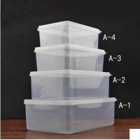 【透明塑膠保鮮盒-6件套-1套/組】食品級PP冰箱食物收納盒密封冷藏盒-7670625