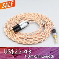 4 Core 1.7mm Litz HiFi-OFC Earphone Braided Cable For Audio-Technica ATH-R70X Headphone Headset LN008089