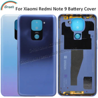 Back Cover For Xiaomi Redmi Note 9 Back Battery Cover Note9 Rear Door Housing Case for Redmi Note 9 Battery Cover