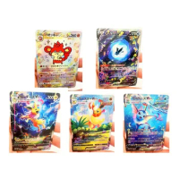 DIY Pokemon Homemade Series Single Card Jolteon Vaporeon PTCG Japanese Flash Card Anime Peripheral C