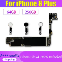 Clean iCloud Mainboard For iPhone 8 Plus With System 64GB 256G Motherboard Full Function Support Update Plate Free Shipping