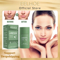Deep Cleansing Mask Green Tea Face Moisturizing Shrink Pore Remove Blackhead Acne Oil Control Solid Stick Mud Mask Skin Care 40g