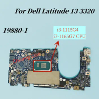 19880-1 For Dell Latitude 13 3320 Laptop Motherboard With i3-1115G4 SRK08 I5 i7-1165G7 CPU 8GB RAM DDR4 100% Fully Tested