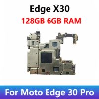 For Motorola Moto Edge 30 Pro XT2201 Motherboard Mobile Electronic Panel Mainboard Circuits With Chips Plate 6GB And 128GB