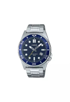 Casio Men Analog Watch MTD-135D-2AV Silver Stainless Steel Strap